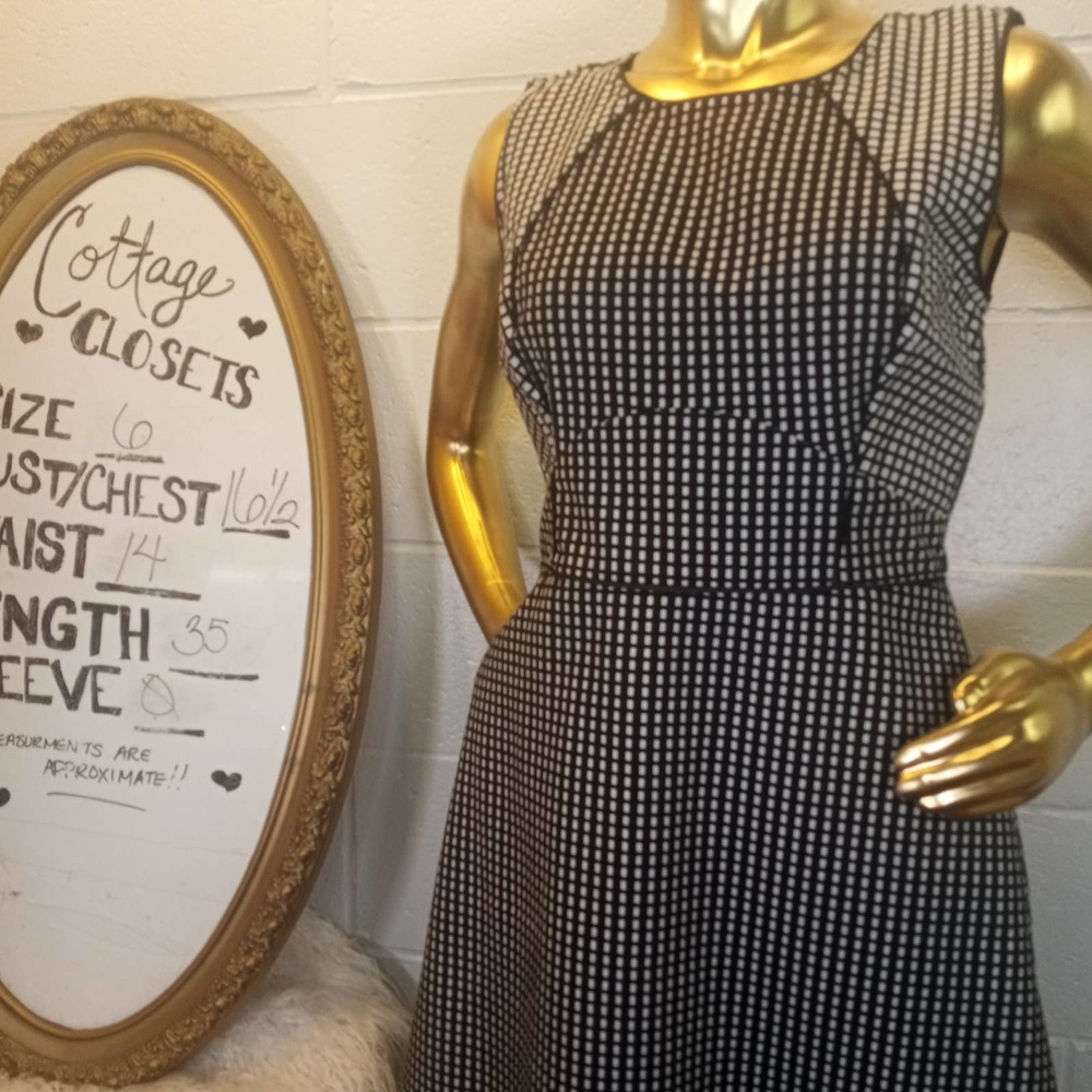 Reiss Black & White Dress Size 6